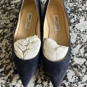 Jimmy Choo Women's Black Suede Flats